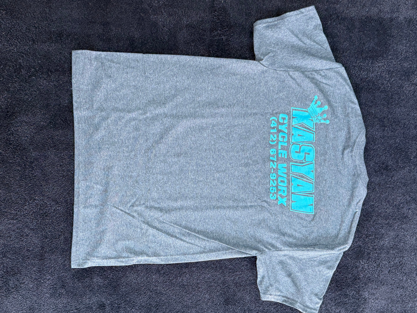 Kasyan Cycle Worx Gray Short Sleeve T-Shirt