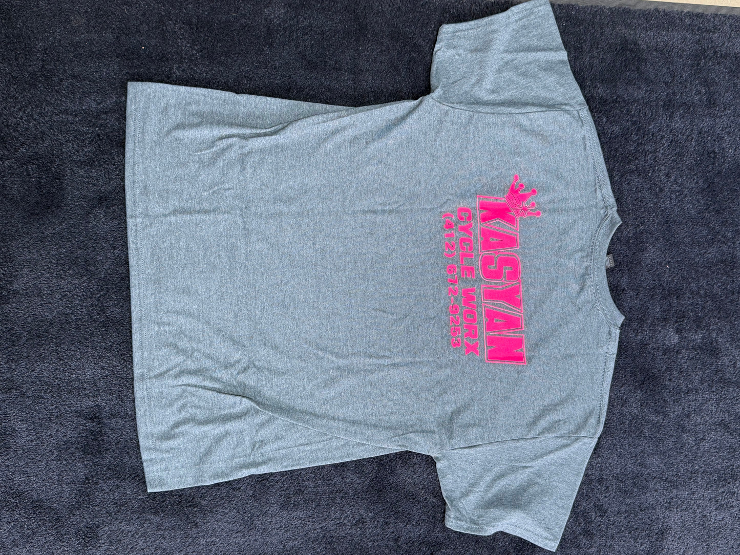 Kasyan Cycle Worx Gray Short Sleeve T-Shirt