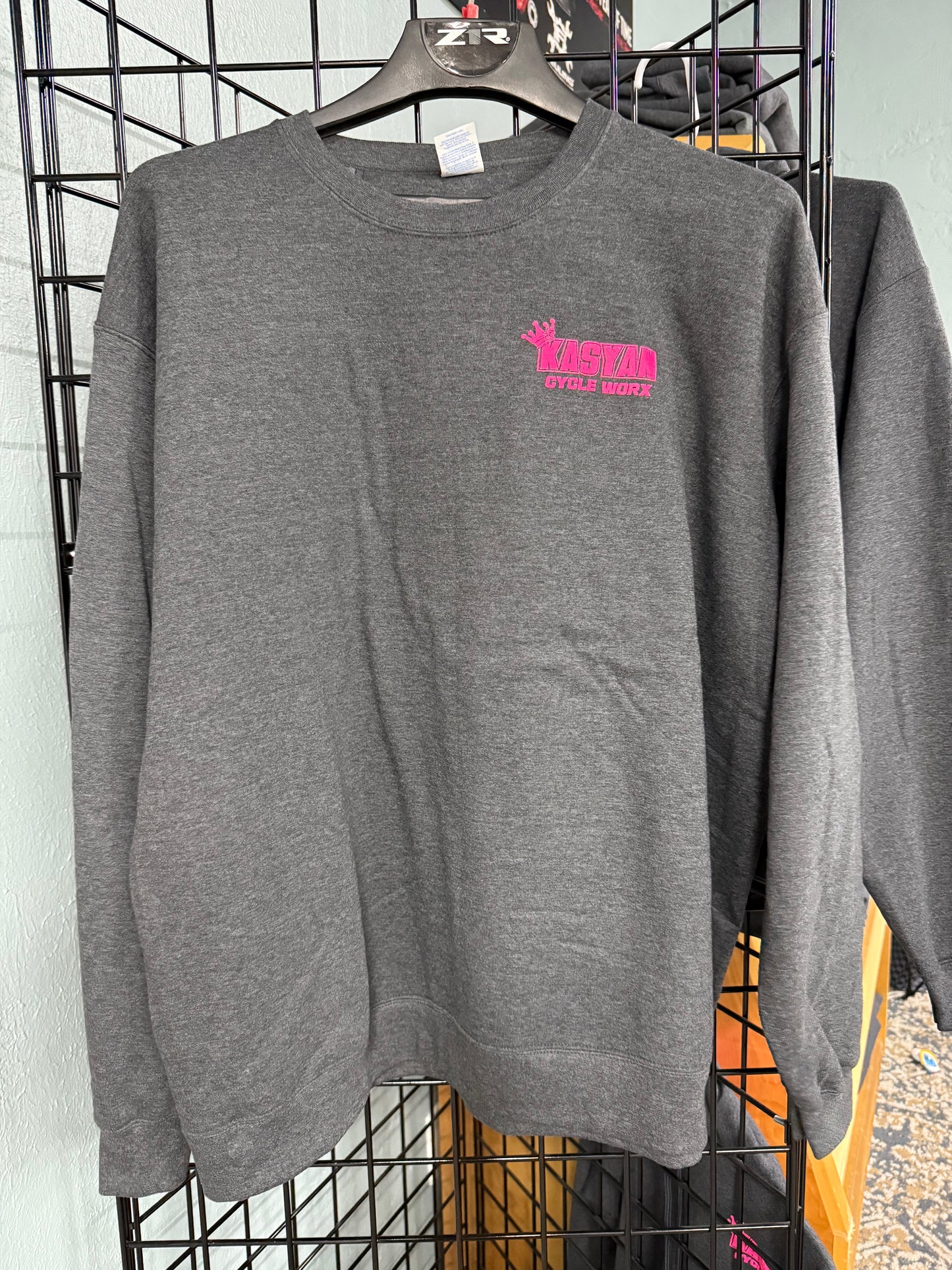 Kasyan Cycle Worx Gray Crewneck