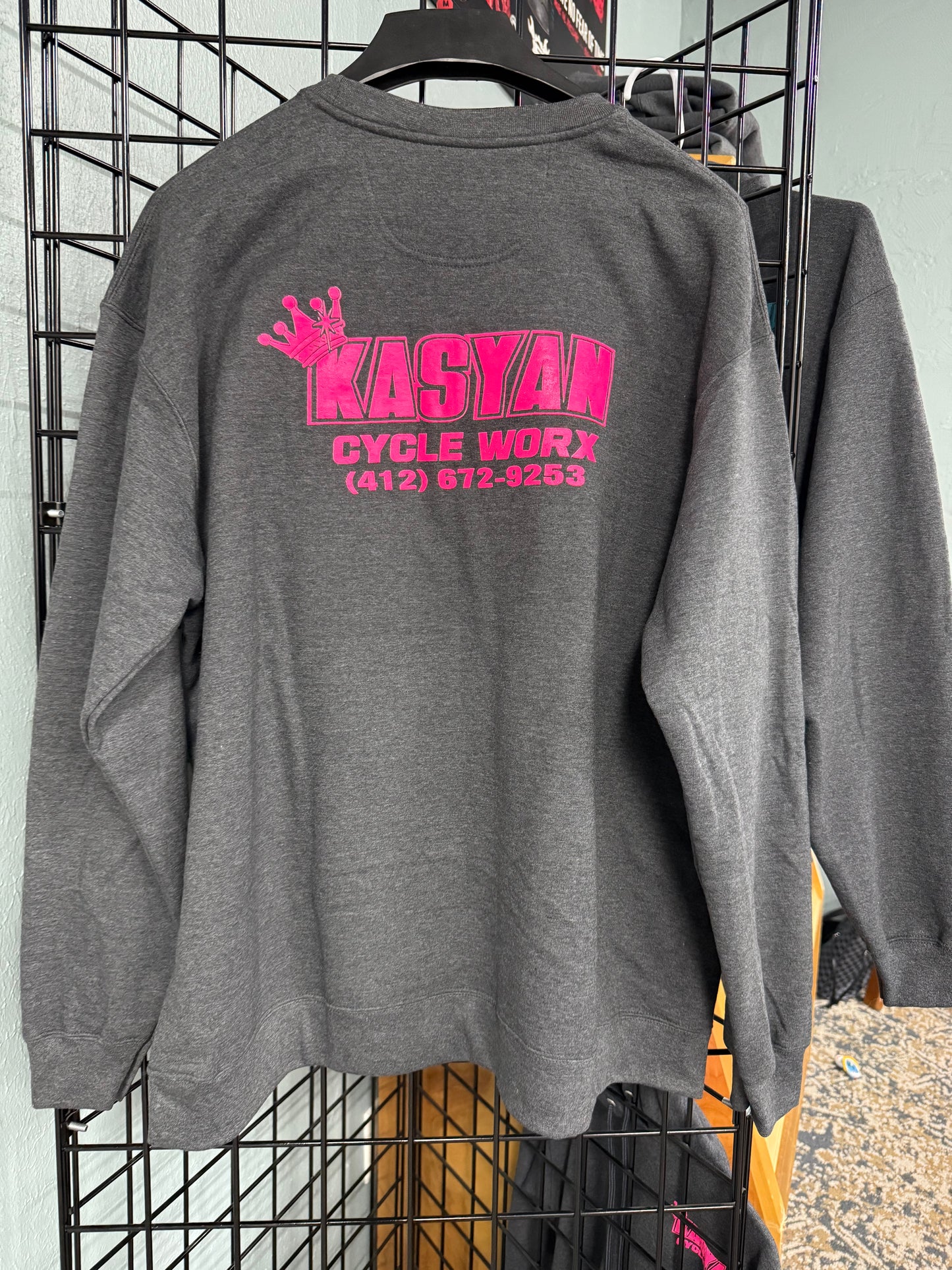 Kasyan Cycle Worx Gray Crewneck